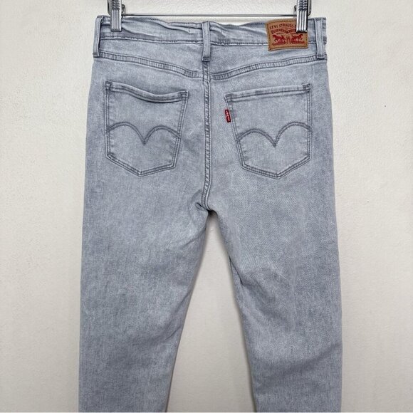 Levi's Womens 26 720 High Rise Super Skinny Jeans Grey Wash - Picture 13 of 16